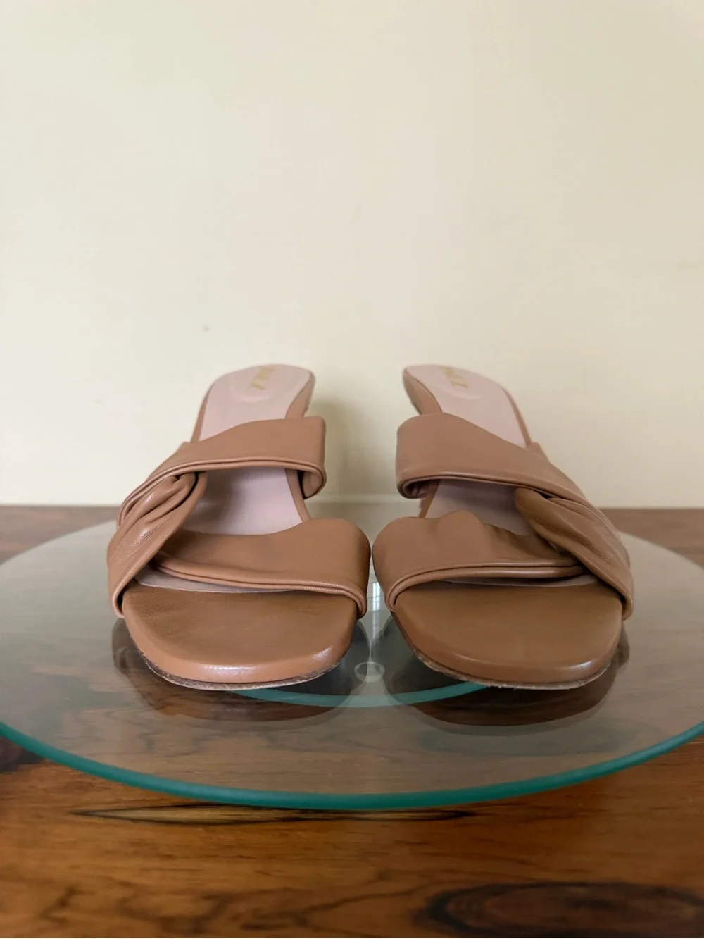 Inez Isa Heel slides in Cognac Nappa size 7 M
